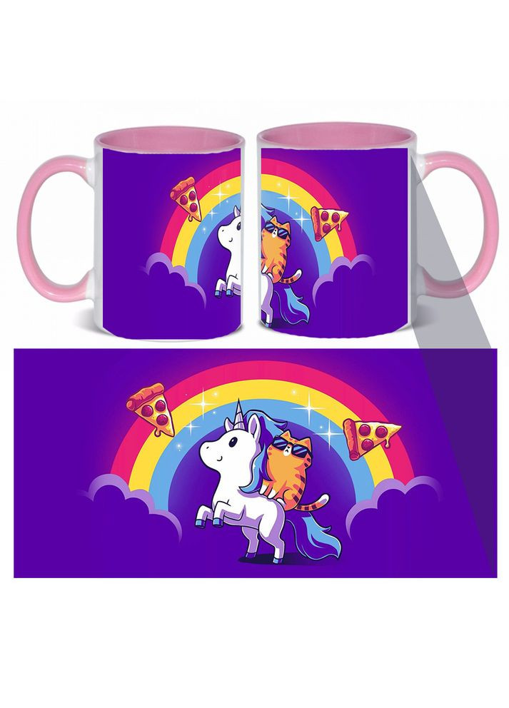 Чашка кольорова всередині Єдиноріг Unicorn (zc0011) No Brand (327007899)