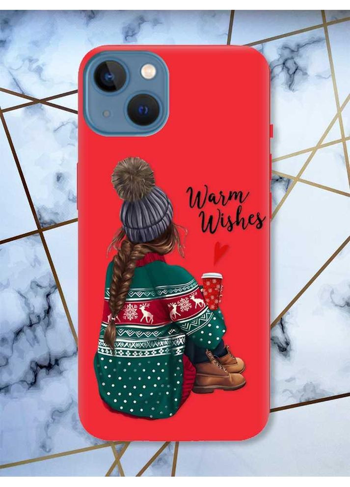 Матовый чехол на iPhone 13:: Девушка с кофе (принт 136) Creative (362966514)