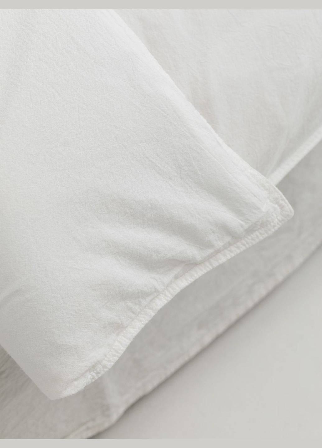 Комплект білизни із вареної бавовни Creme полуторний, Простирадло з резинкою 160х200 Leglo (300370876)