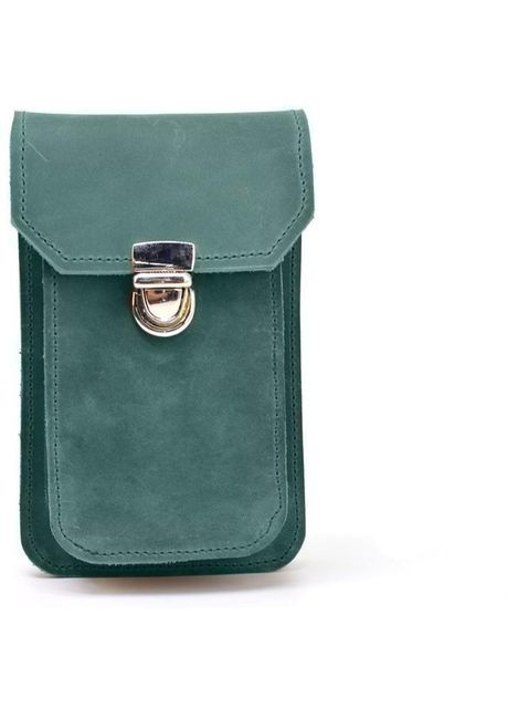 Сумка на пояс на ремінь чоловіча з натуральної шкіри Зелений 35170 TARWA (333299991)