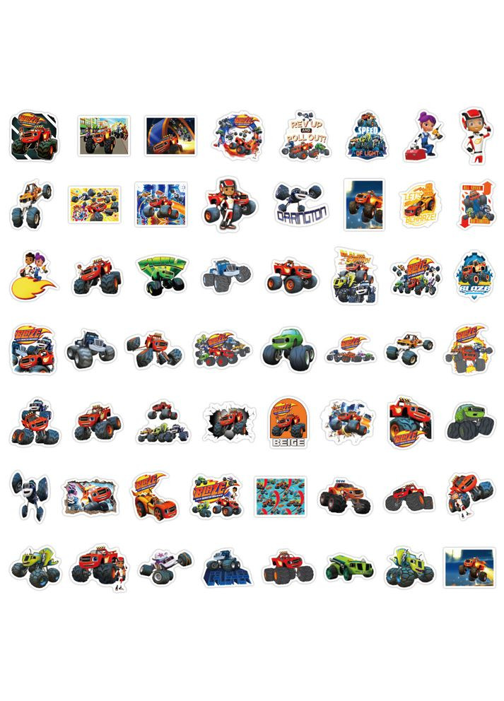 Вспыш стикеры наклейки Blaze аксессуары Вспыш и монстр-машины 55 шт Shantou (332996949)
