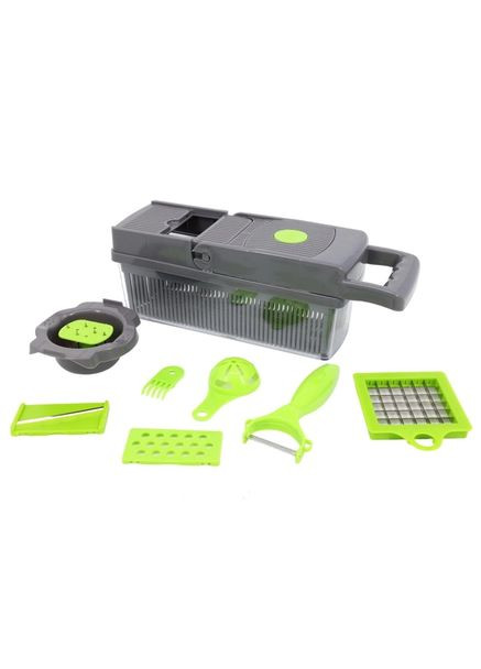 Овощерезка с насадками и контейнером Veggie Slicer 14 в 1 А-Плюс (302673414)