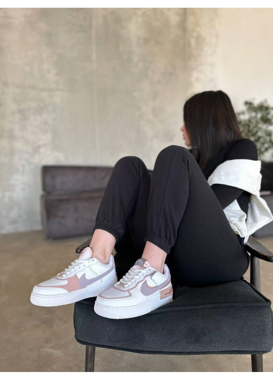 КРОССОВКИ ЖЕНСКИЕ NIKE AIR FORCE 1 SHADOW AMETHYST НАЙК АИР ФОРС 1 ПРЕМИУМ No Brand красные демисезоны (367175881)