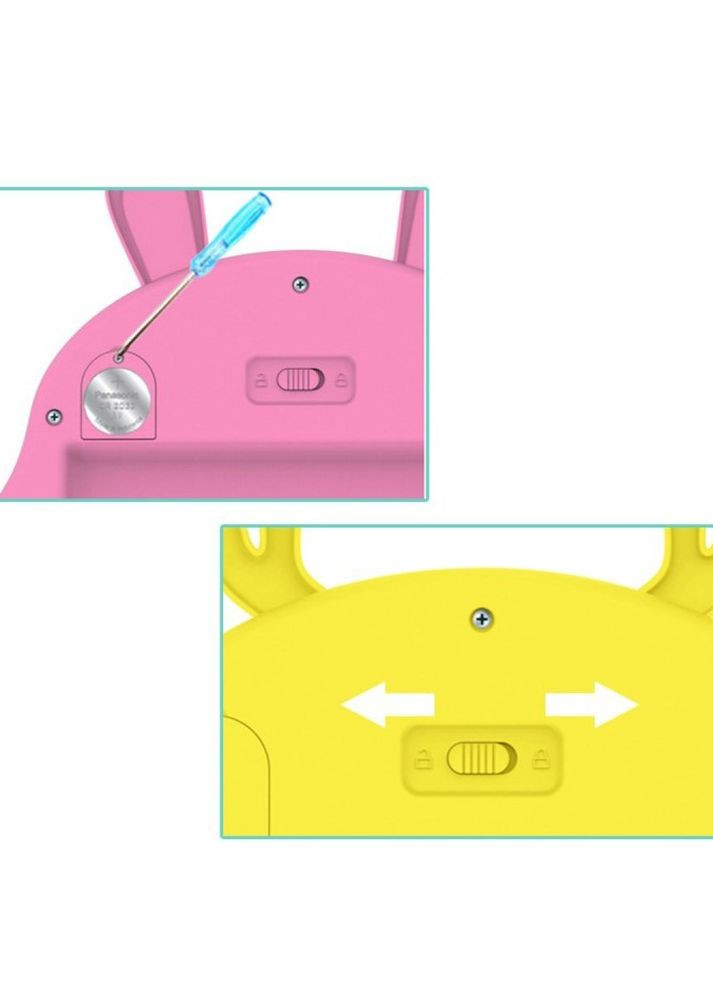 Детский графический планшет для рисования Animals Writing Tablet LCD со стилусом Желтый No Brand (362453066)