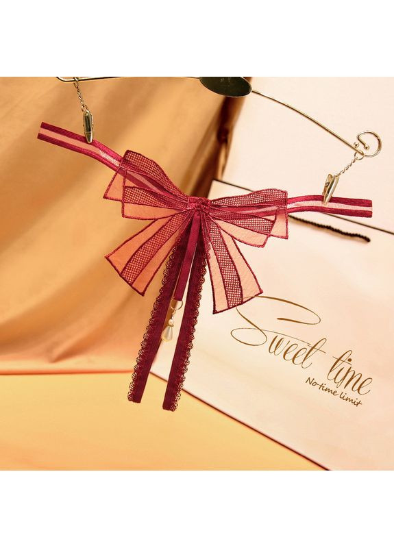 Сексуальные трусики с разрезом и жемчужной подвеской (арт. 8095) No Brand (361204956)