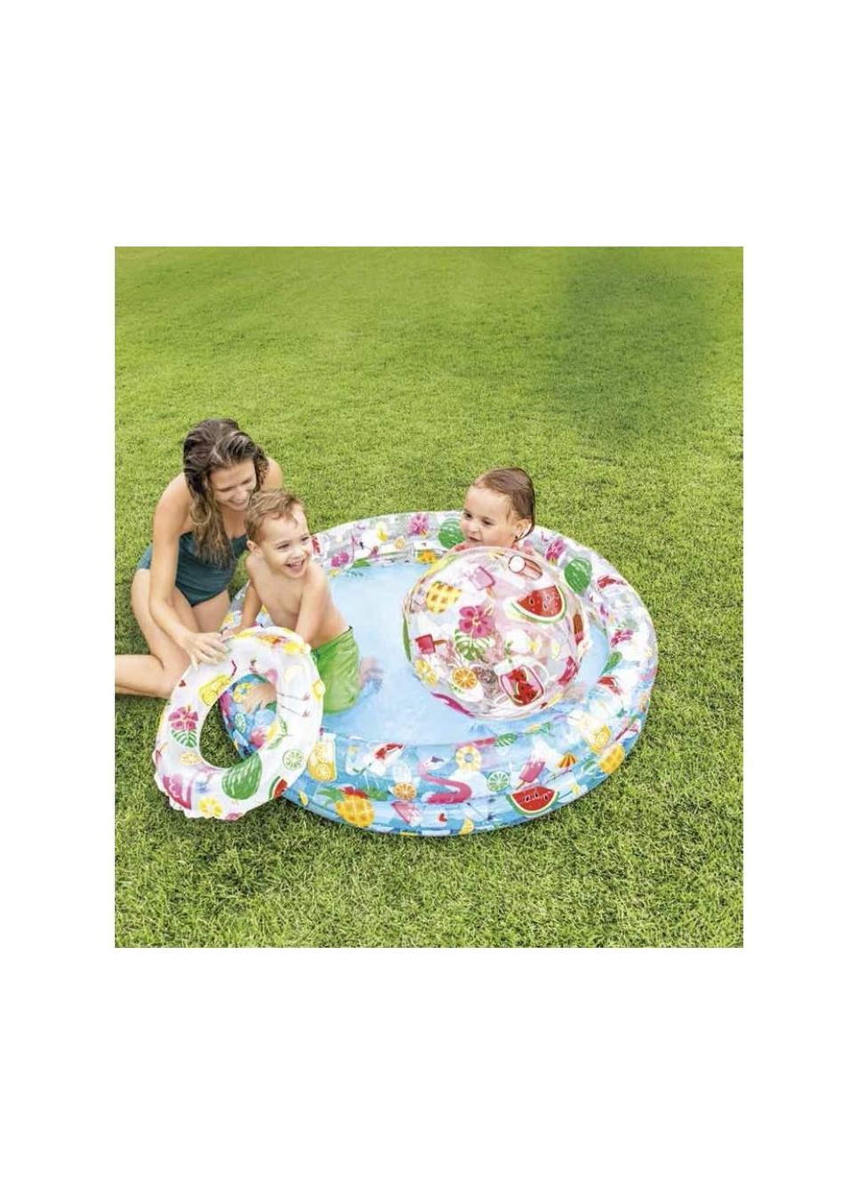 Надувний дитячий басейн 59460 (Діаметр 122 x Висота 25 см) Intex (307088558)