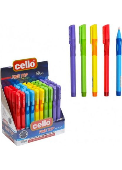 Ручка CL-1361-R ПРАВА 1шт для вироблення каліграфії кулькова масляна синя Cello (325221408)