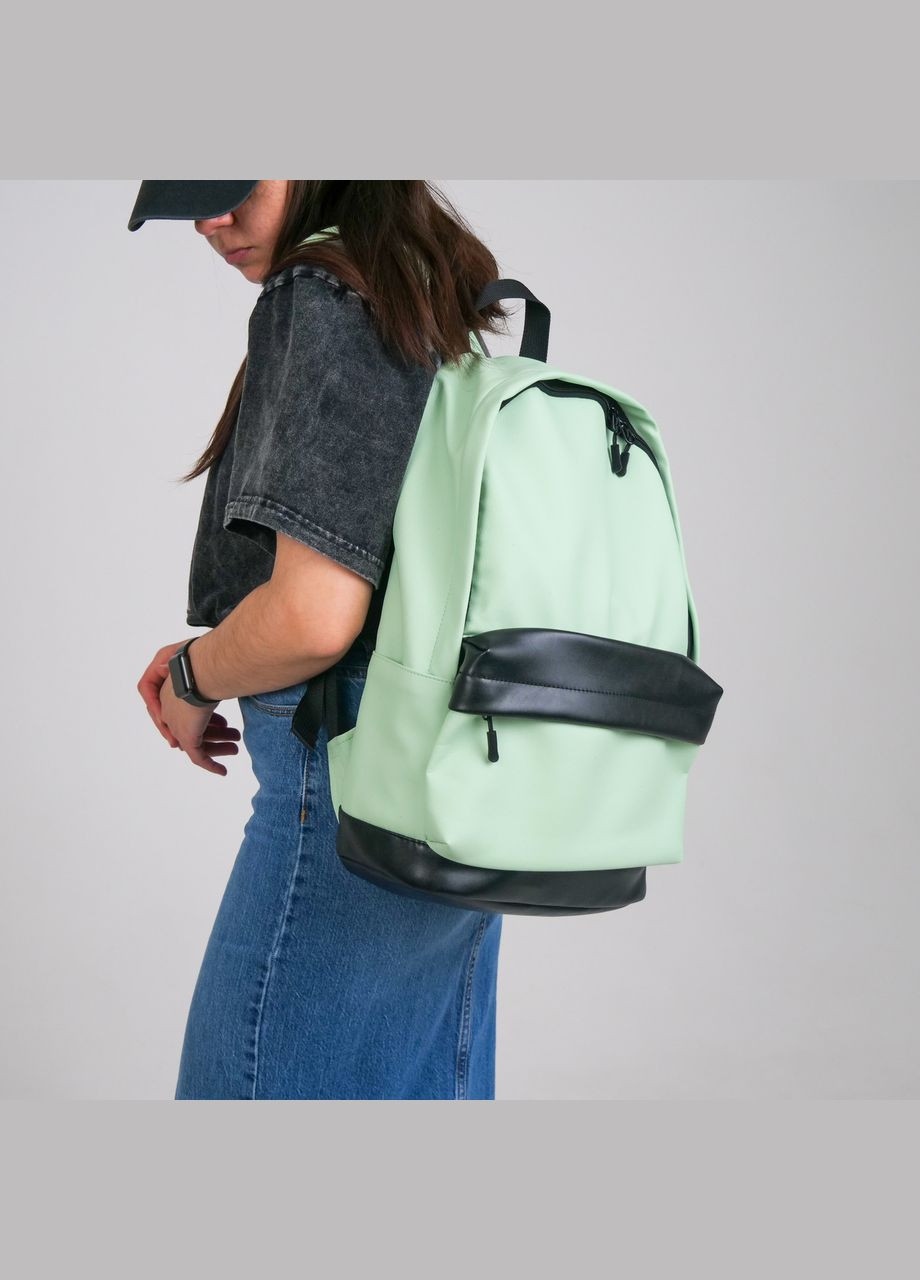 Универсальный рюкзак в удобном размере в экокожи, бирюзовый цвет ToBeYou City (293247110)