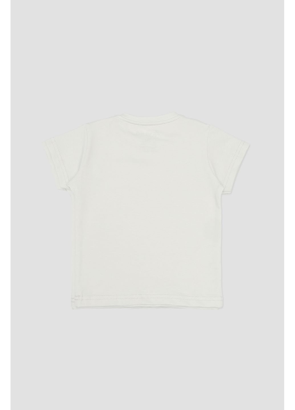 Світло-сіра демісезонна футболка з коротким рукавом для хлопчика колір світло-сірий цб-00283598 Yuki