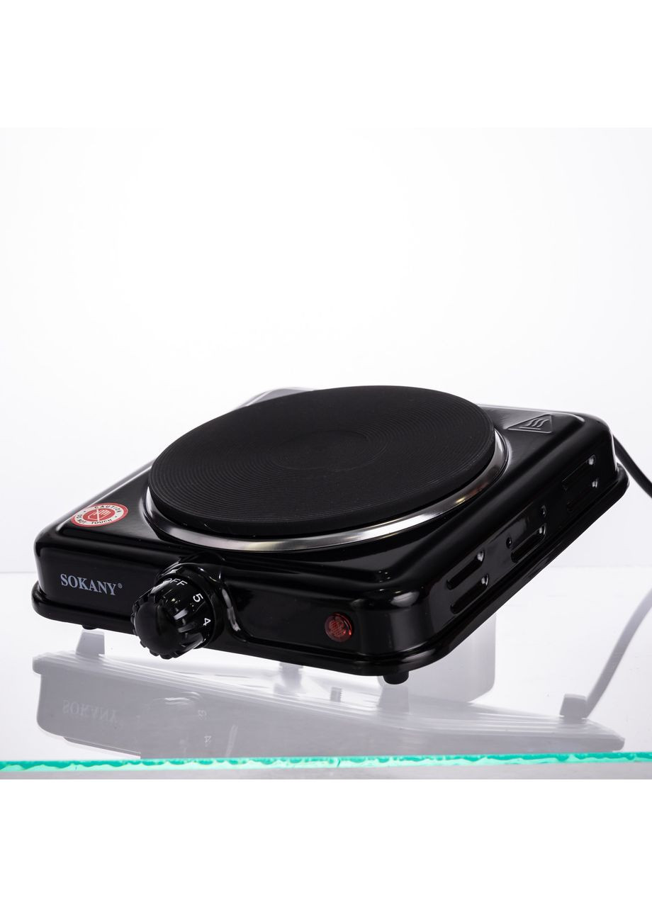 Настольная электрическая плита SK-5109 на одну конфорку 1000Вт Черная Sokany (368707252)