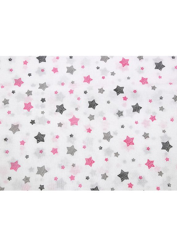 Пеленка ситец Звезды розовые 95x110 (28372) Руно (344449749)