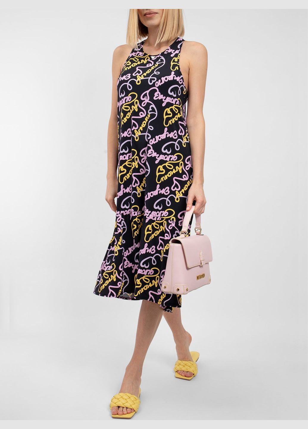 Черное платье EA7