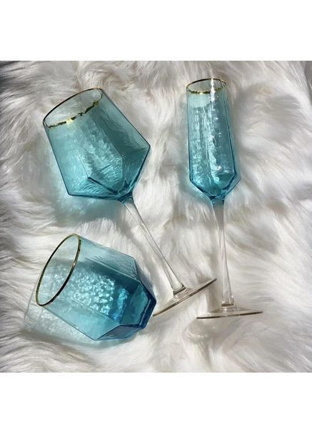 Стакан "Бирюза", 450мл, GXF01F-B/S, OLSFD1008 Olens (371120903)