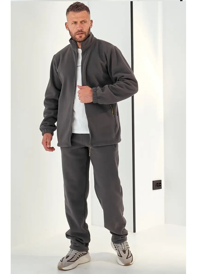 Чоловічий теплий флісовий спортивний костюм No Brand костюм спортивний (356769971)