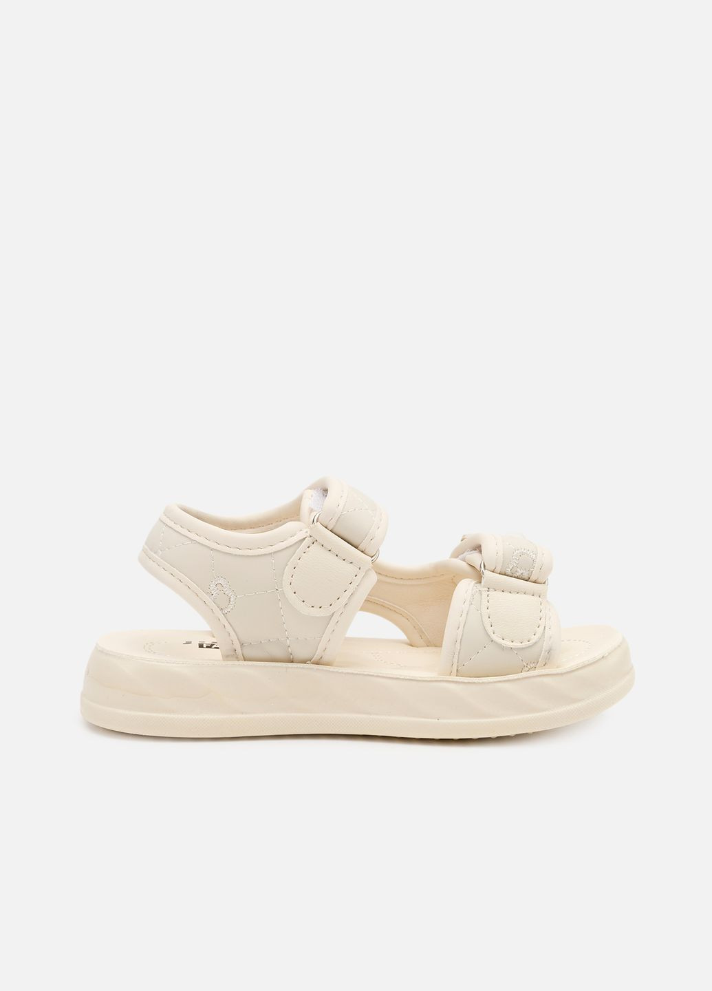 Молочные босоножки для девочки, на каблуке цвет молочный cb-00266331 No Brand