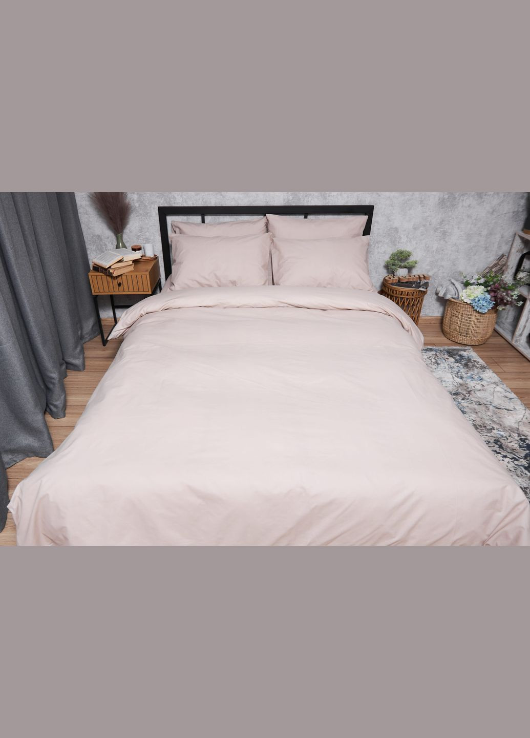 Комплект постельного белья Бязь Gold Люкс «» семейный 143х210х2 наволочки 4х70х70 (MS-820004614) Moon&Star Blanc (293148215)