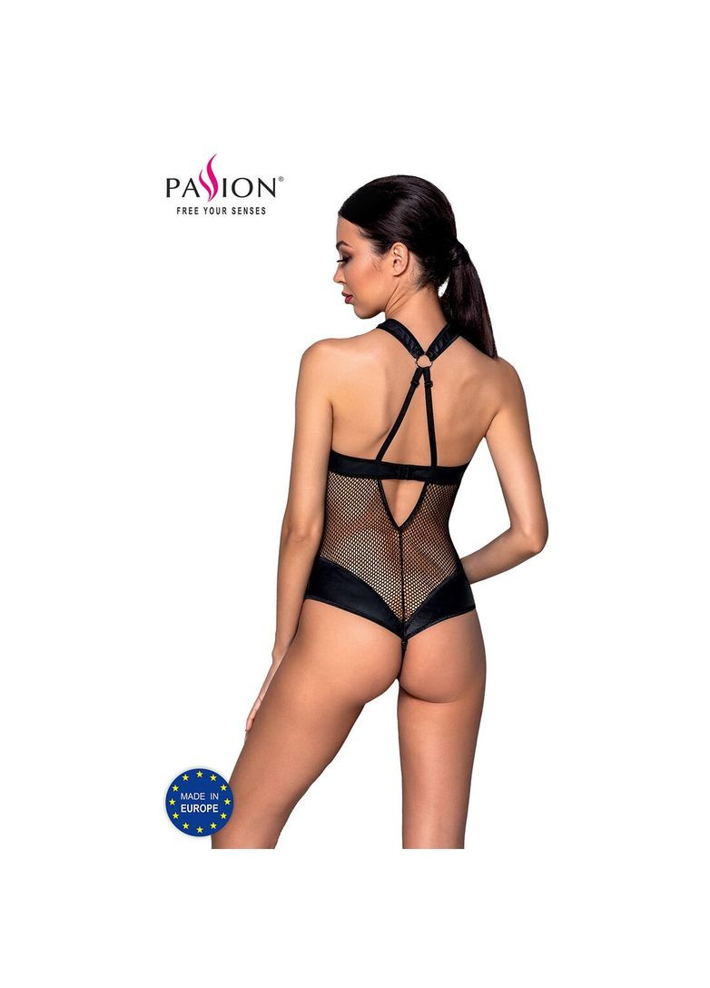 Сетчатый боди с халтером Amanda Body black - CherryLove Passion чёрный полиэстер, полиуретан
