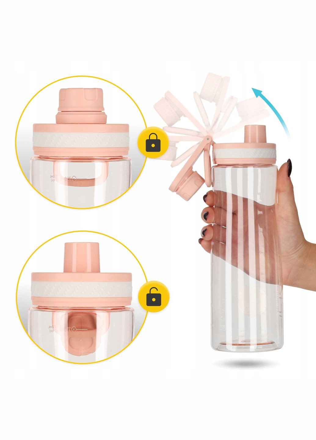 Бутылка для воды спортивная 850 мл Pink () 4FIZJO P-5905973403818 (316091340)