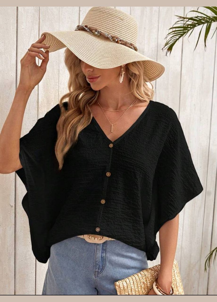 Чёрная блузка женская Гермес