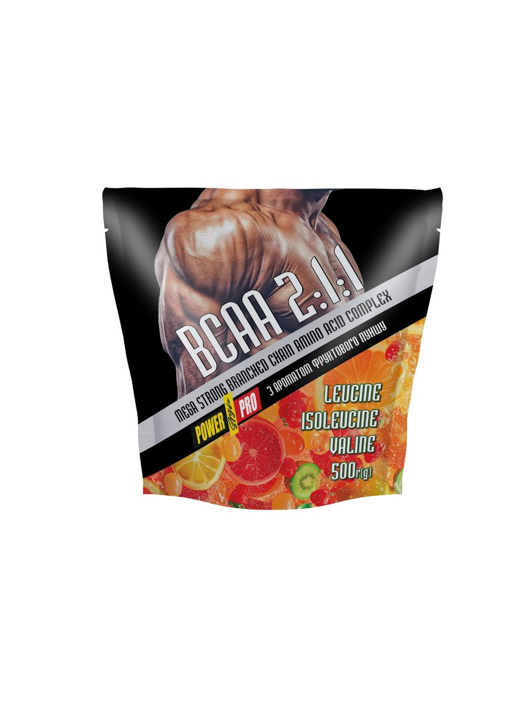 Амінокислота BCAA BCAA, 500 грам Фруктовий пунш Power Pro (293420743)