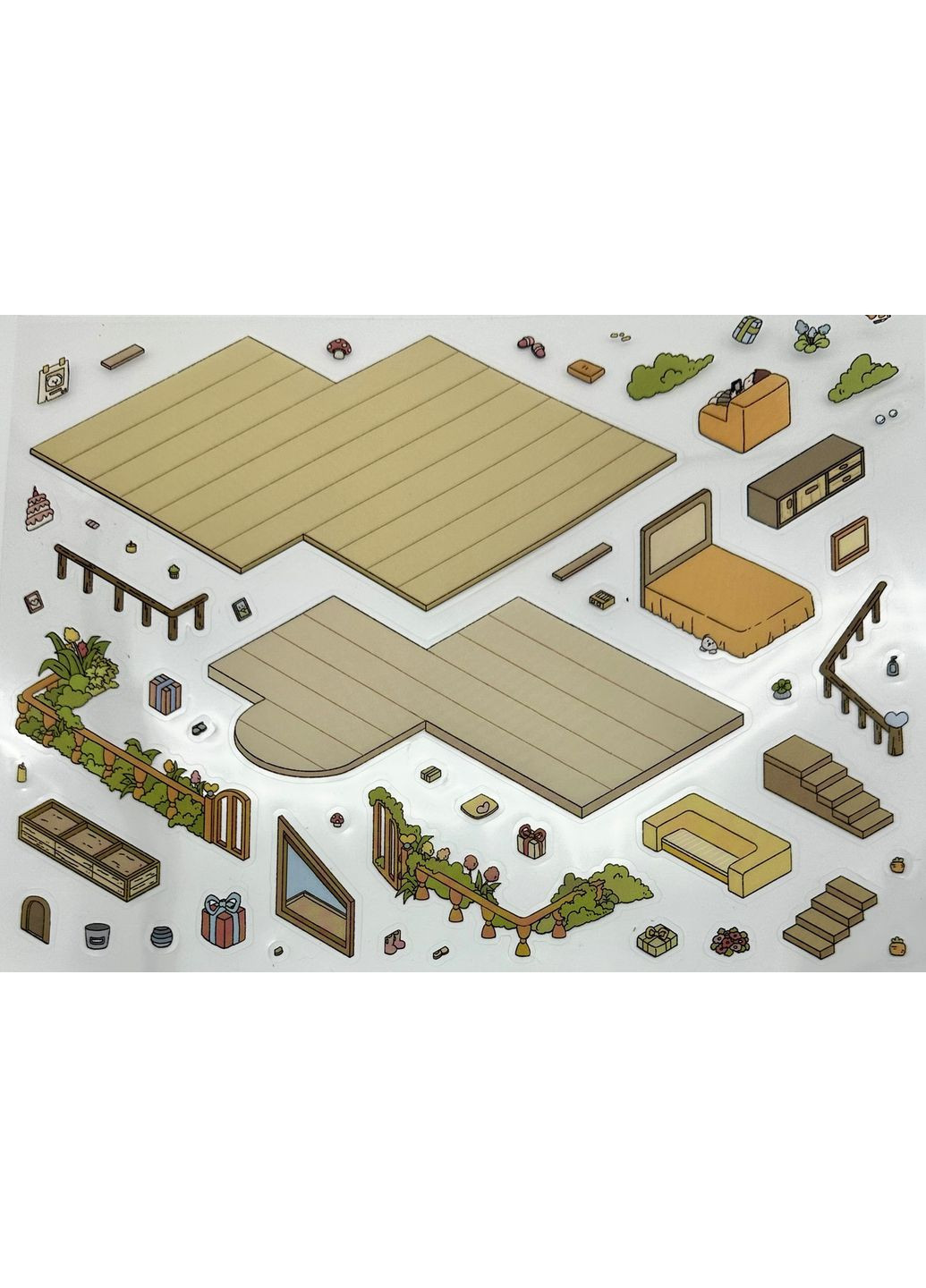 Двухуровневый большой румбокс – наклейки, антистресс, творчество "Идеальный дом" No Brand (328958133)