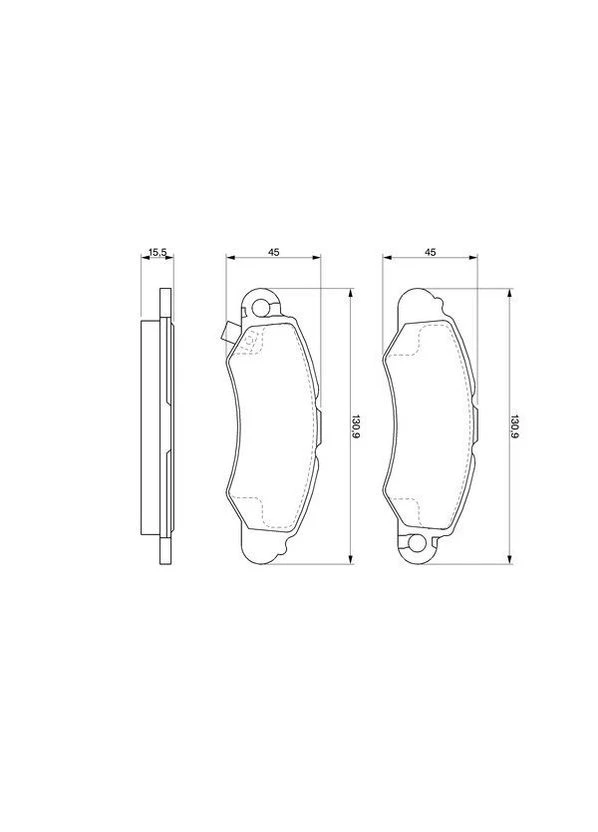 Гальмівні колодки дискові Bosch (332798032)