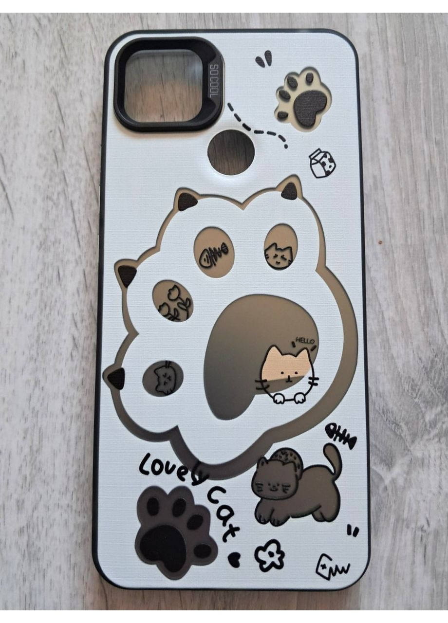 Чохол на Redmi 9С силіконові борти акриловий бампер з котячою лапкою Xiaomi (360896904)