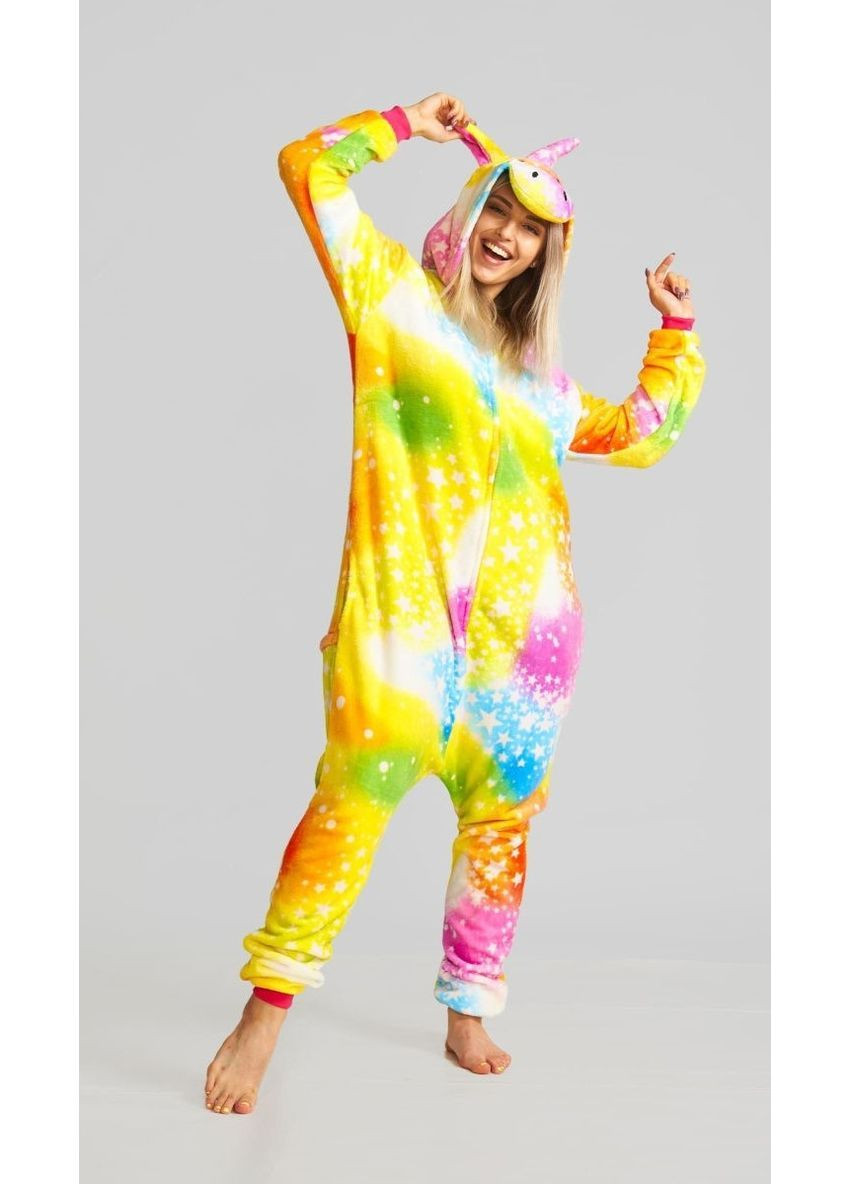 Пижама кигуруми Салют единорог на пуговицах M (155-165 см) Jamboo (369669147)
