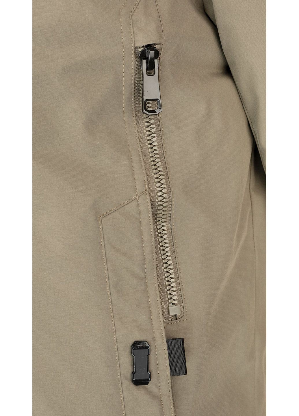 Оливковая (хаки) зимняя куртка однотонная мужская 9911 shop (2000999148521) Demos