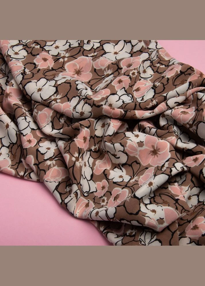 Ткань для одежды плательная Super soft 65 гр/м2, легкая, нежная, полиестр беатрис IDEIA (318501182)