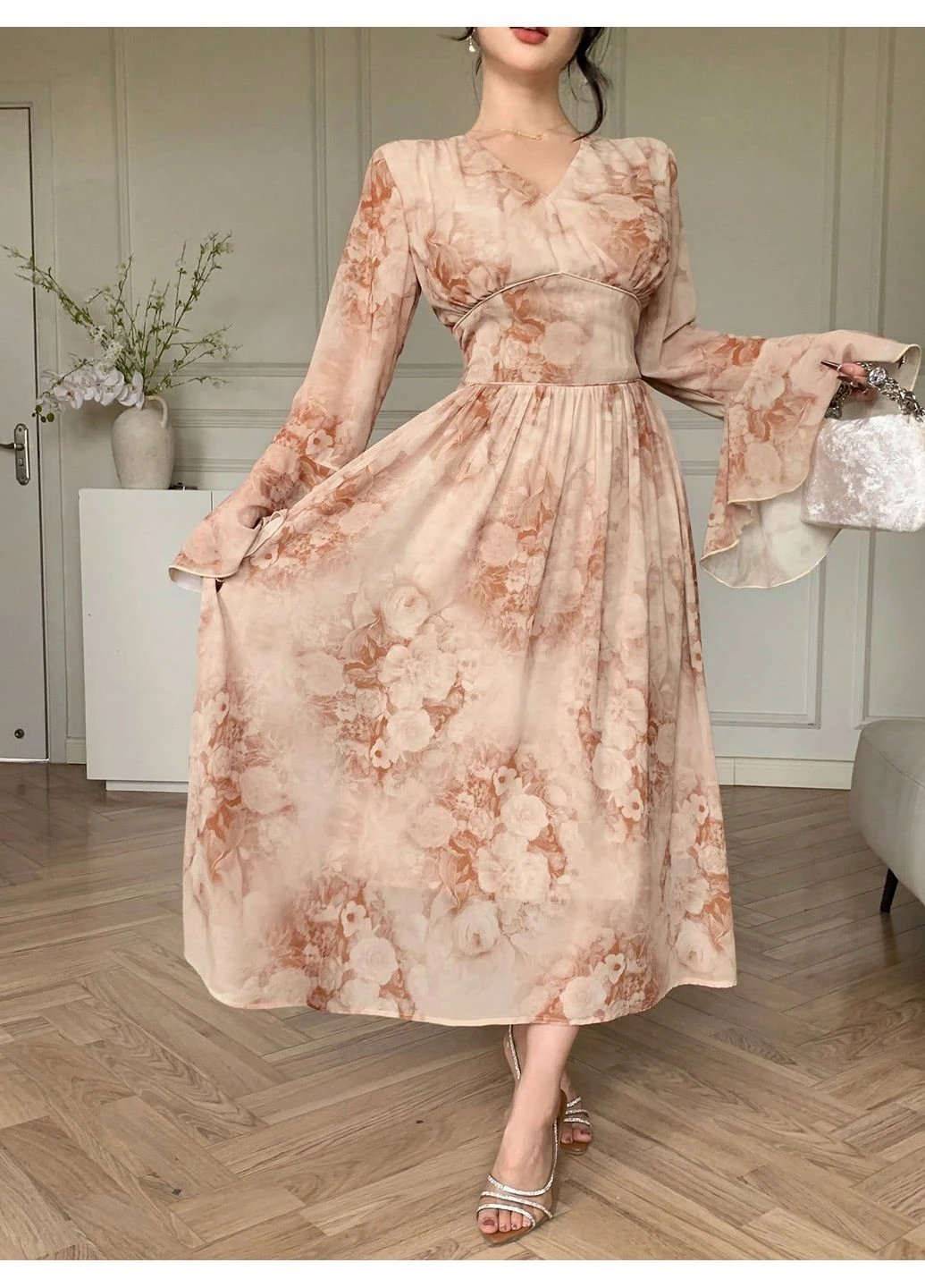 Помаранчева сукня SHEIN тай-дай