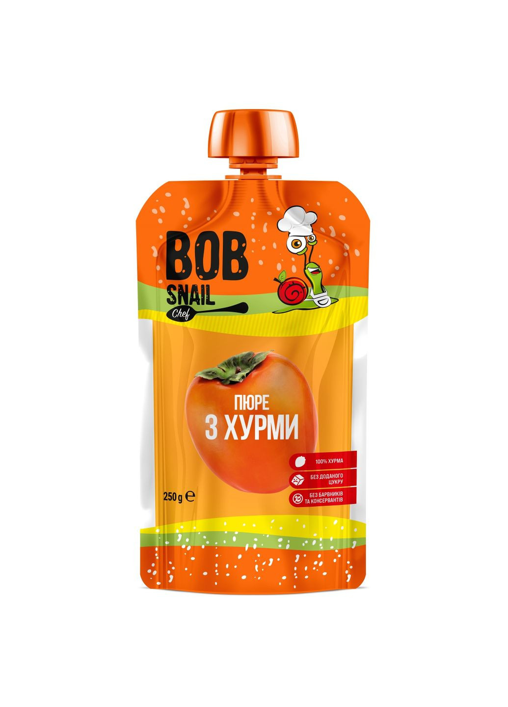 Фруктовое пюре Хурма, пастеризованное, 250 г Bob Snail (328394382)