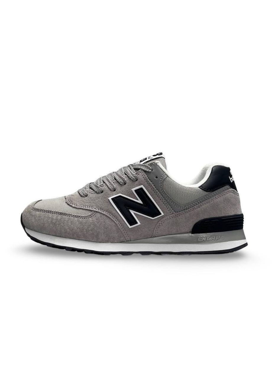 Серые демисезонные кроссовки мужские New Balance 574 Navy