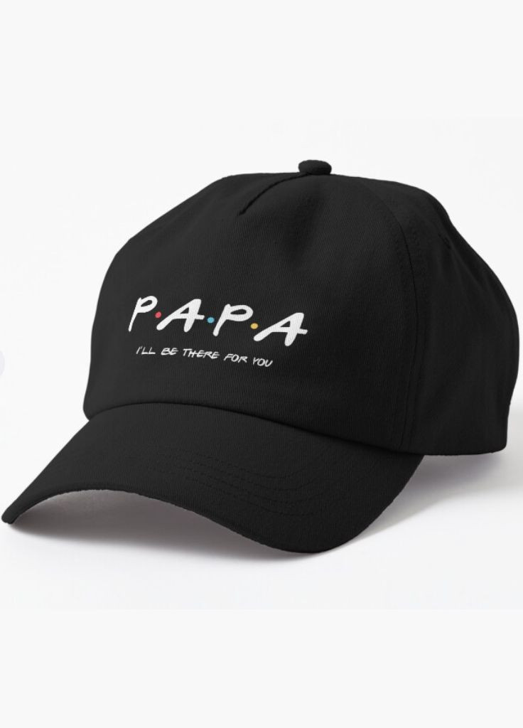 Кепка Унисекс с принтом Papa Friends для папы Malfini (318401264)
