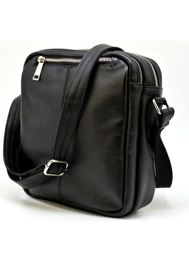 Сумка планшет через плечо мужская из натуральной кожи средняя Черный 36820 TARWA (353690167)