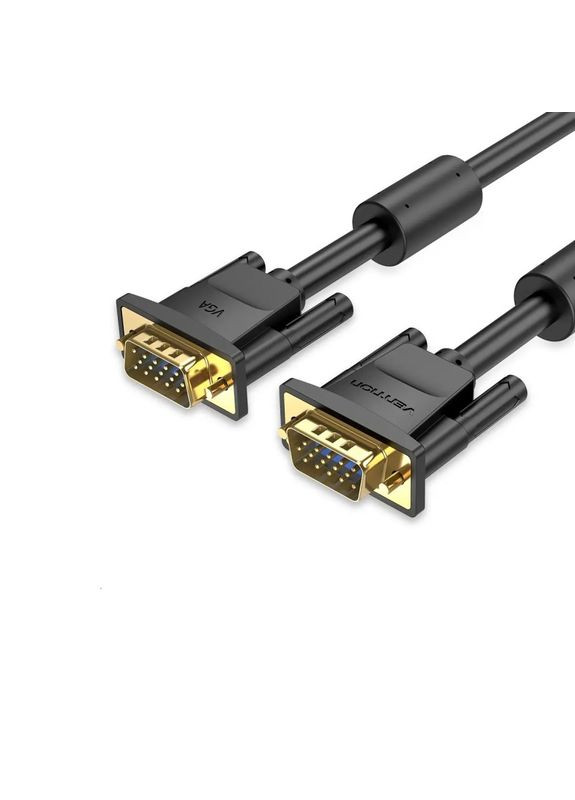 Кабель VGA(3+6) Male to Male Cable with ferrite cores 3M Black () () Vention DAEBI (372676457)