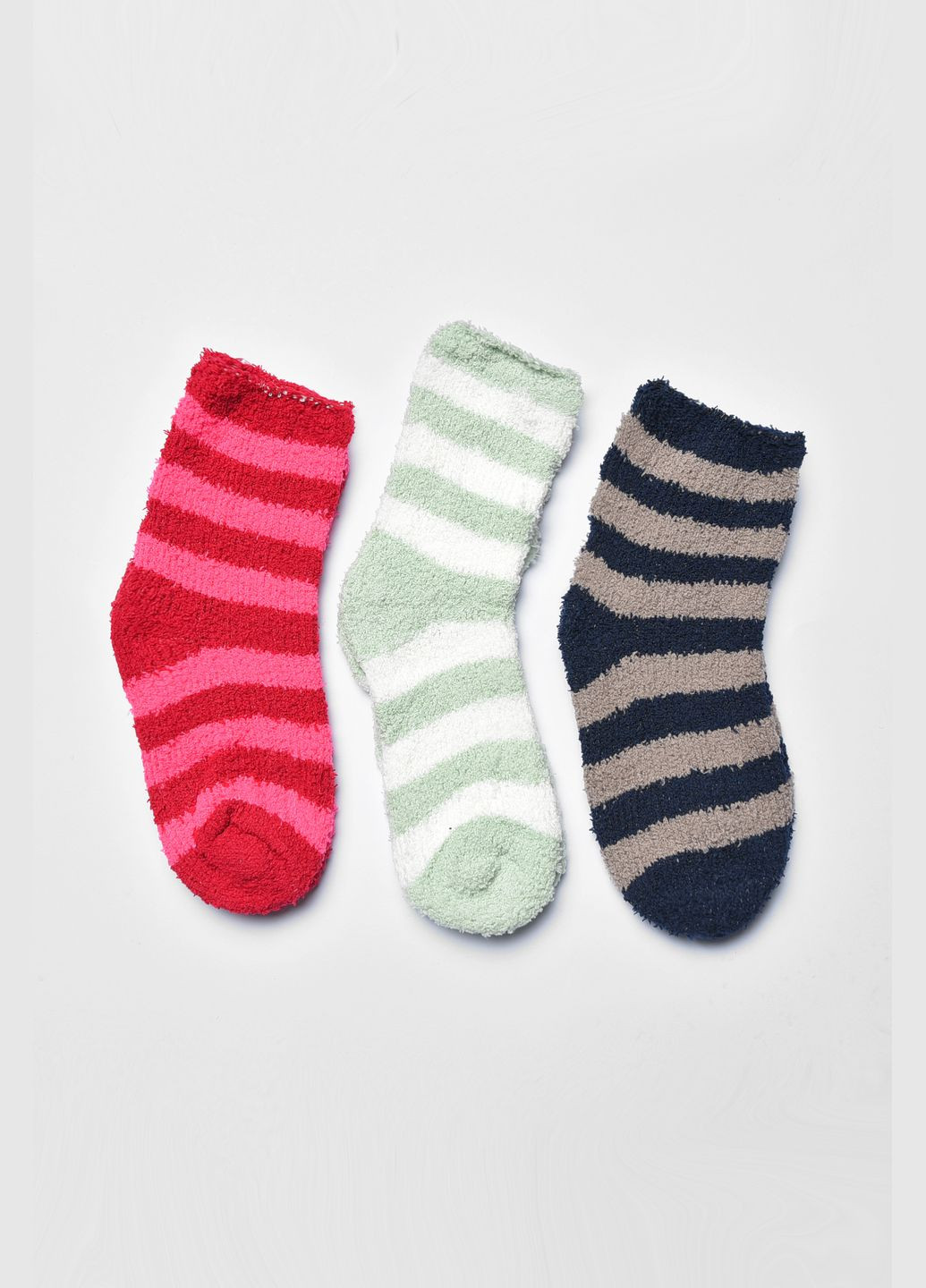 Комбіновані набір шкарпеток жіночих травка в смужку 3 штуки Let's Shop малюнки (307791477)