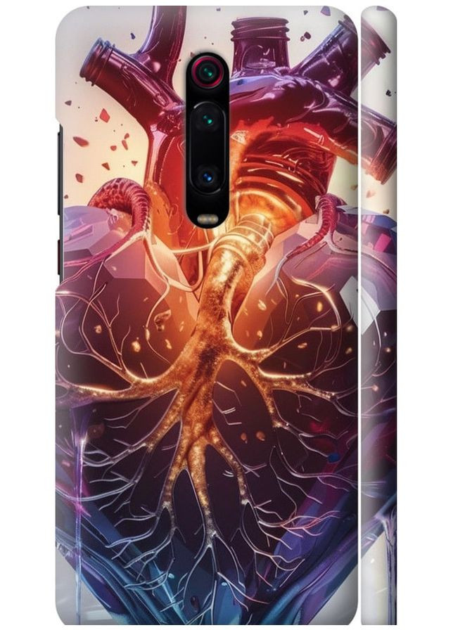 3D пластиковий матовий чохол 'Crystal Heart' для Endorphone Xiaomi Mi 9T Pro (286769402)