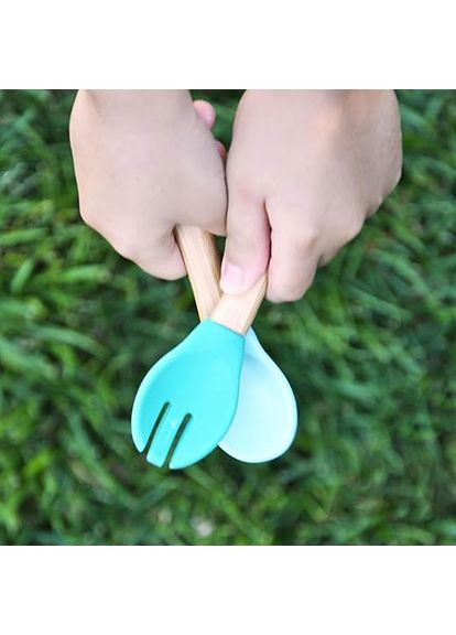 Набор Dig In ложка и вилка Mineral Blue (101060056) MinikOiOi (323105701)