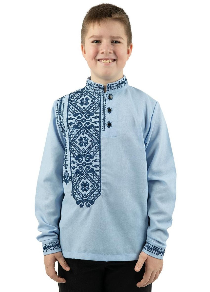 Вышиванка для мальчика Калуш голубая V&V 6112 (355802411)