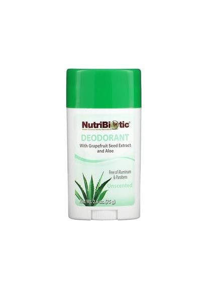 Дезодорант, без запаху, без алюмінію, 75 г NutriBiotic (314524338)