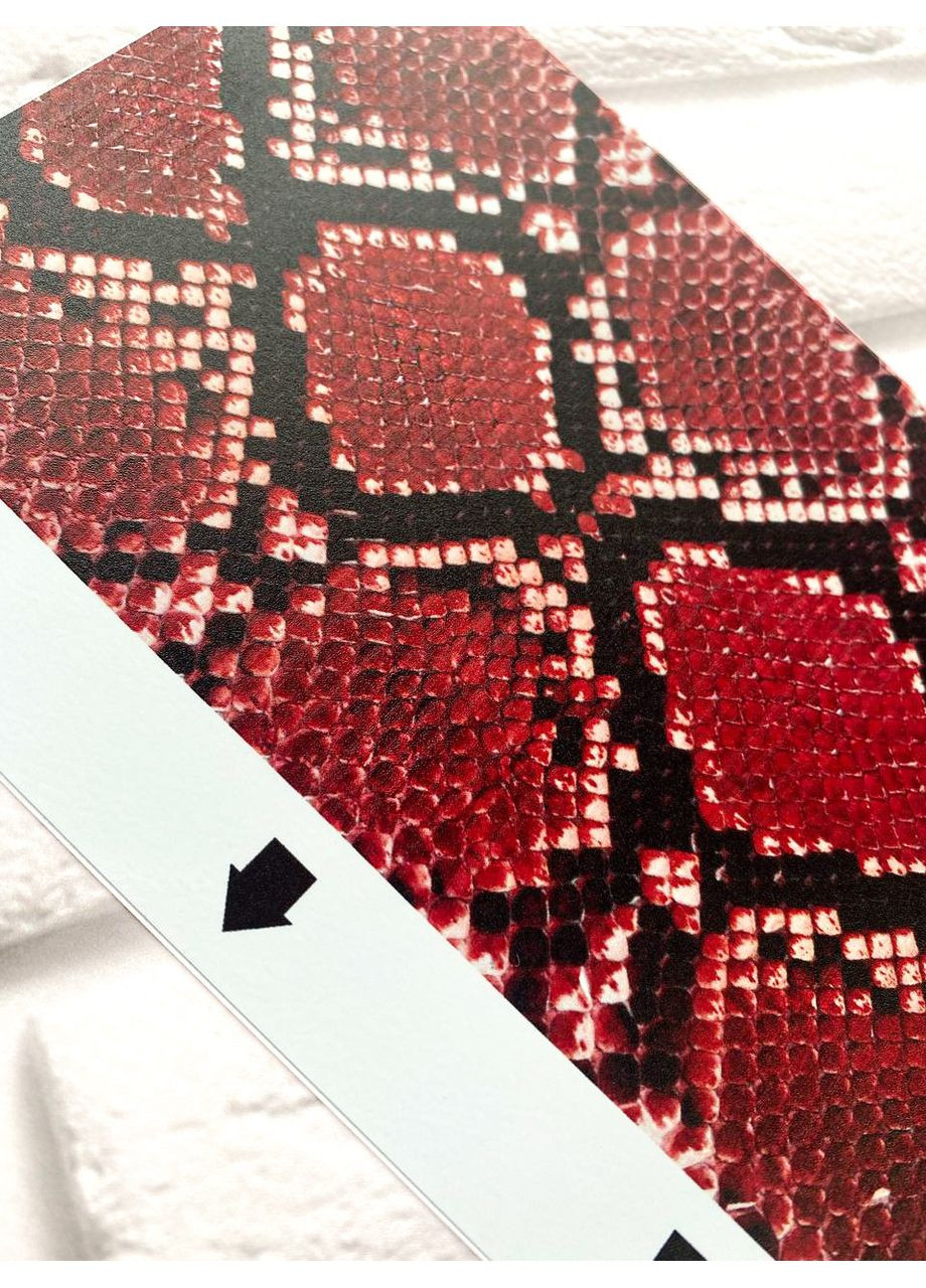 Защитная пленка Кожа питона (красная) на заднюю панель Samsung Galaxy A15 (A155) Creative (355393633)