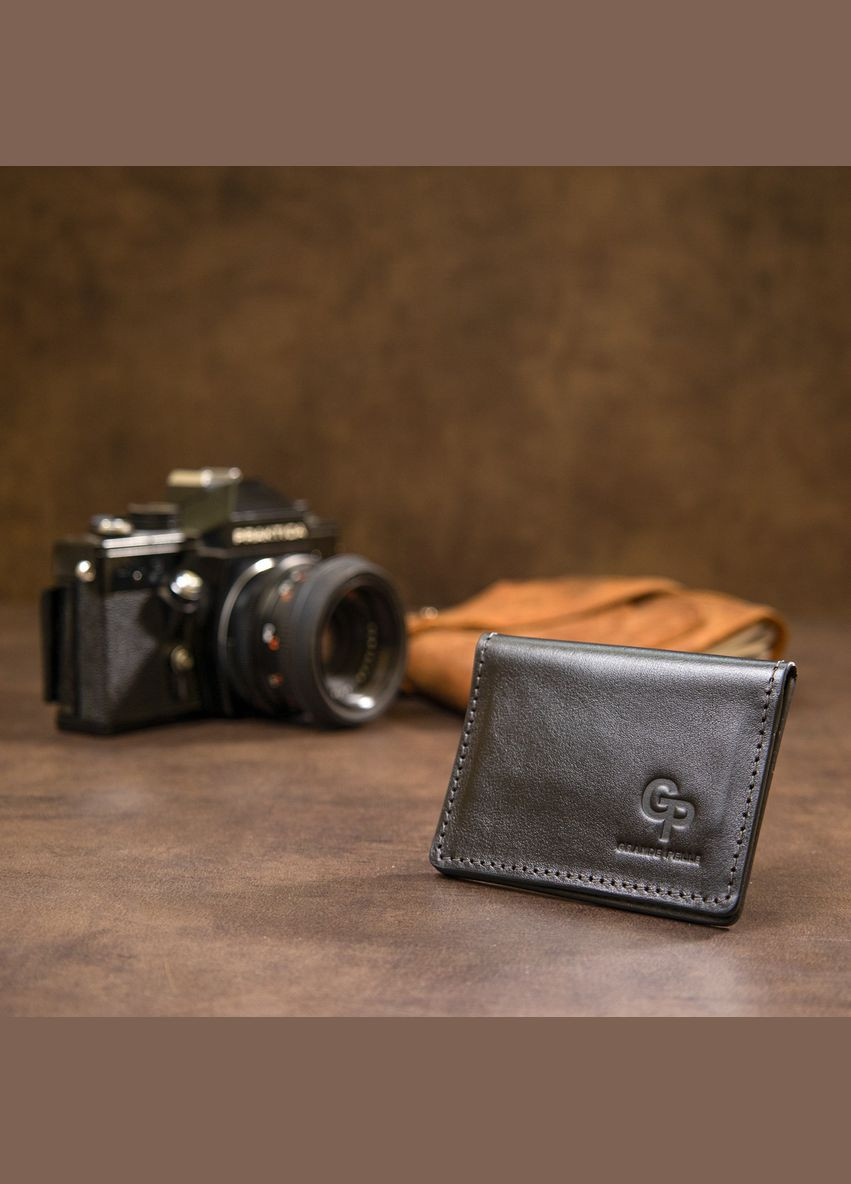 Шкіряна візитниця 11487 Чорний Grande Pelle (329152129)