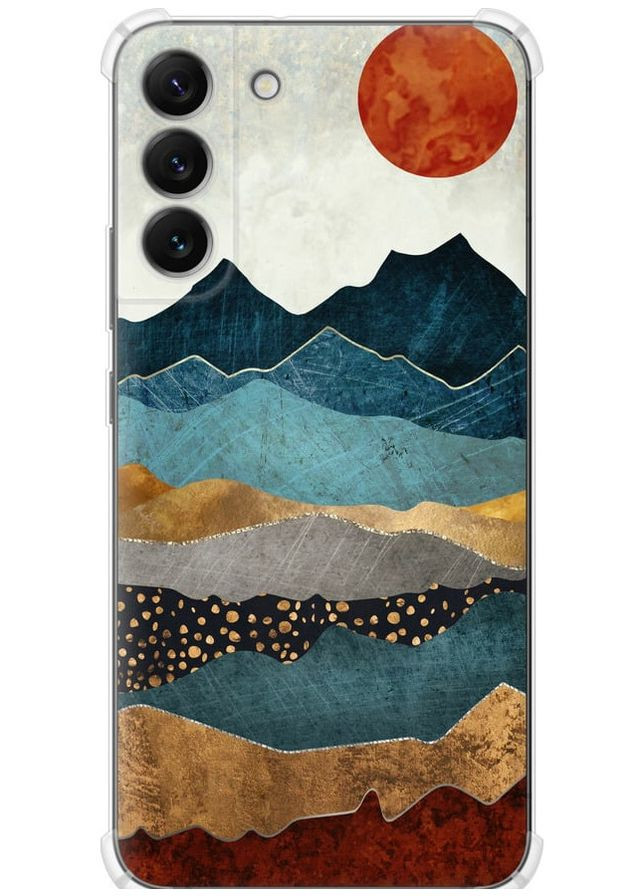 Силіконовий протиударний с посиленими кутами чохол 'Захід гори' для Endorphone Samsung Galaxy S22 Plus (278079671)