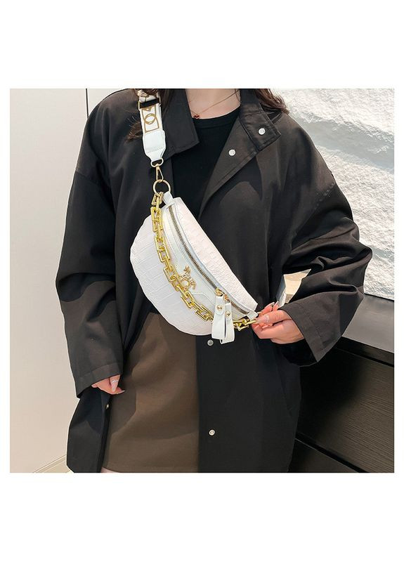 Жіноча класична сумка 6079 через плече рептилія No Brand (344446838)