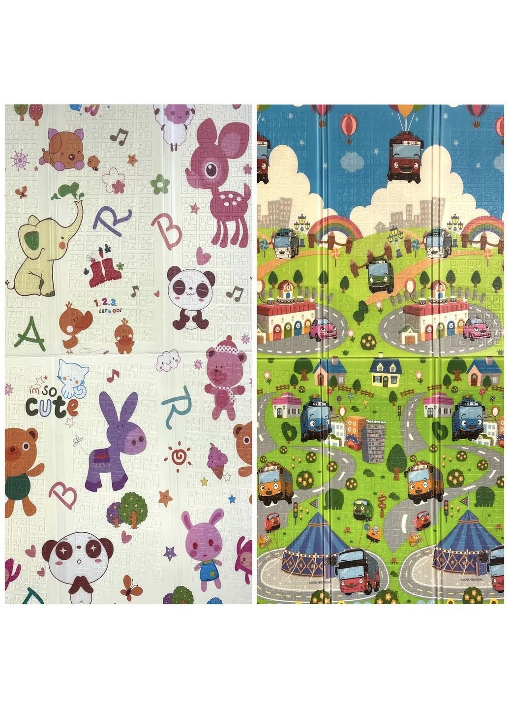 Ігровий термо килимок 2-х сторонній у сумці Baby Home Textile (288138409)