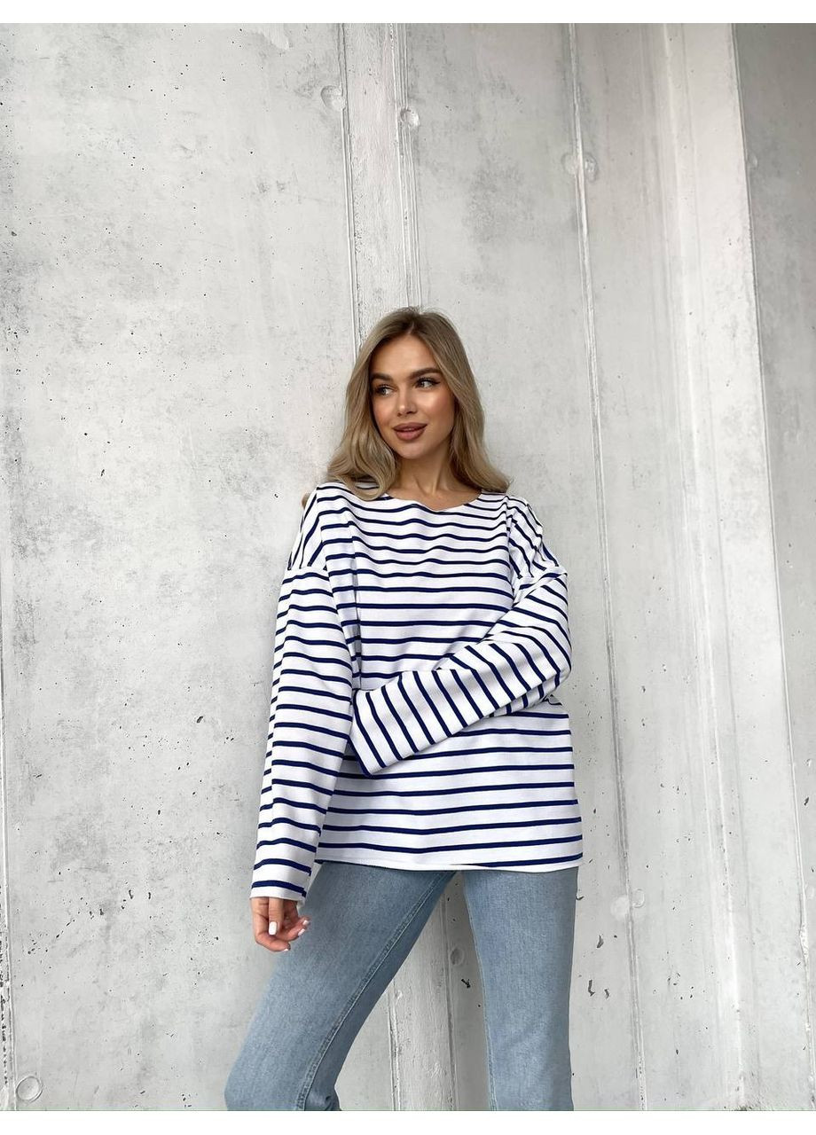 Базовый лонгслив оверсайз из турецкой двунити — ЗАМЕР В ОПИСАНИИ DK/DL Мода без кордонів (369899522)