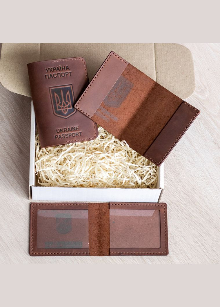 Набор обложек на УБД, удостоверение офицера и паспорт, черный SD Leather (306557911)