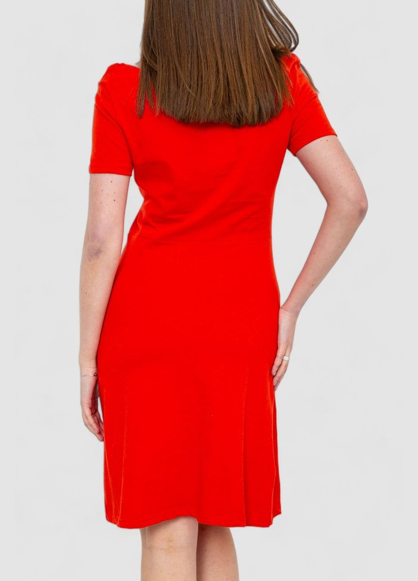 Червона повсякденний базова сукня вільного крою з короткими рукавами для жінок чорна (sku_244r265) No Brand однотонна