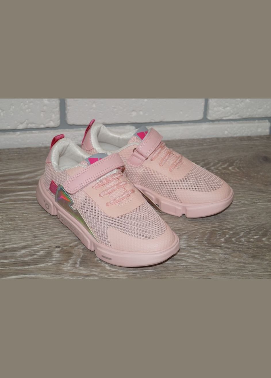Розовые демисезонные кроссовки для девочки розовые Jong Golf
